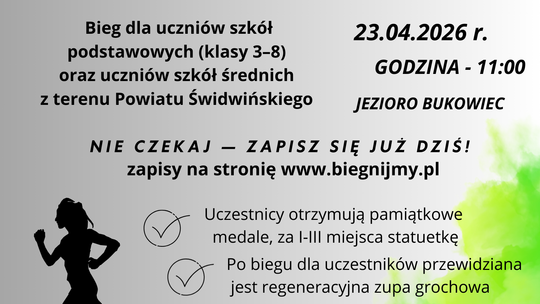 BIEG PRZEŁAJOWY WOKÓŁ JEZIORA BUKOWIEC