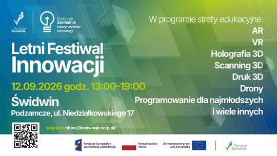 Letni Festiwal Innowacji 2026 zawita do Świdwina podczas Powiatowego Święta Plonów.