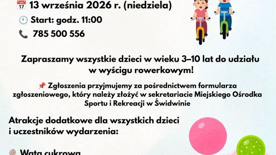 Powiatowe Dziecięce Wyścigi Rowerkowe 2026