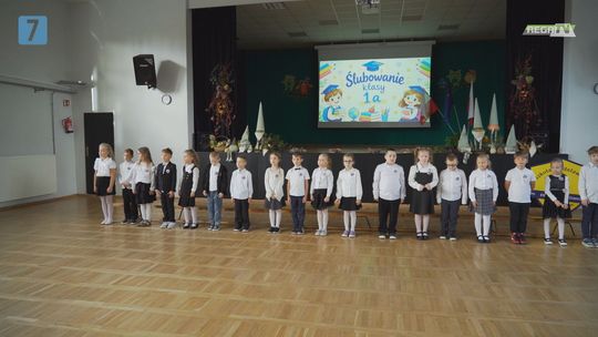 Ślubowanie klasy pierwszej w Publicznej Szkole Podstawowej nr 2 w Świdwinie.