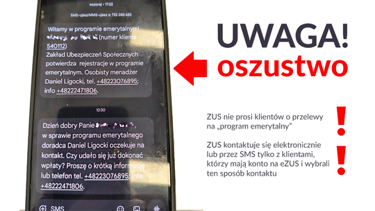 Uwaga oszustwo !