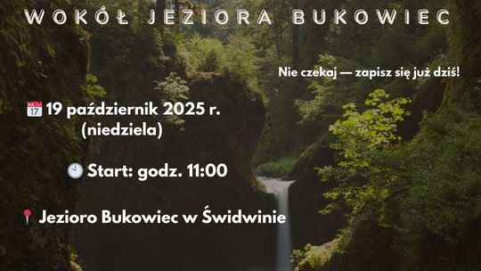 Zapraszamy na X Bieg Przełajowy wokół Jeziora Bukowiec! 🏃‍♀️