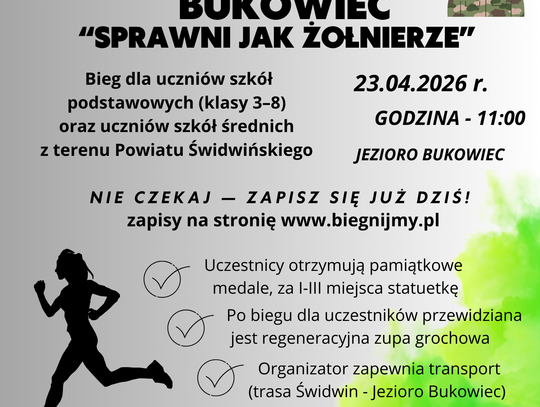 BIEG PRZEŁAJOWY WOKÓŁ JEZIORA BUKOWIEC