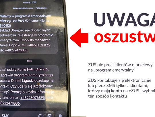 Uwaga oszustwo !