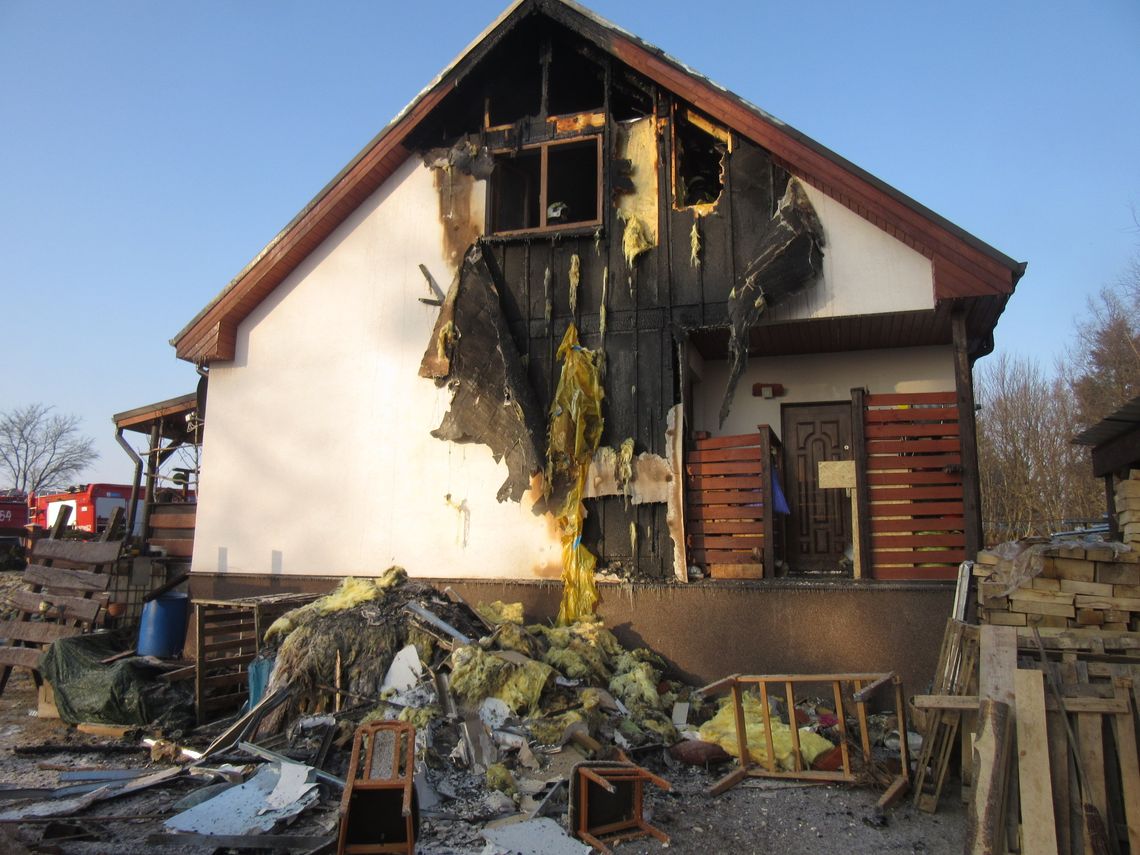  Pożar budynku mieszkalnego w miejscowości Połczyn-Zdrój