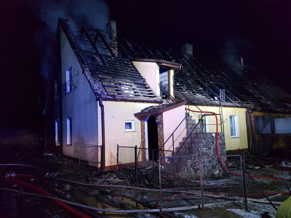  Pożar w miejscowości Ostrowąs