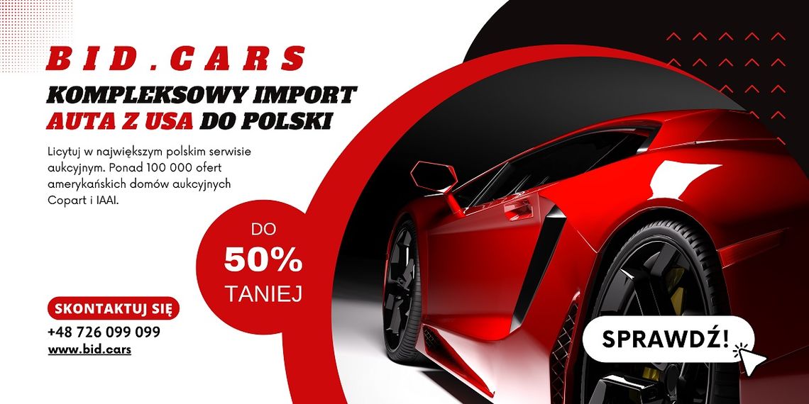 Zakup wymarzone auto z USA nawet 40% taniej niż w Polsce